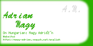 adrian magy business card